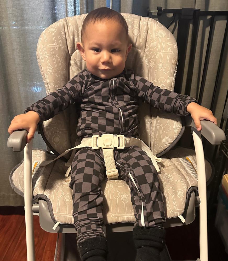 Stealth Checker Zip Up Pajamas - Customer Photo From Ariana Jimenez