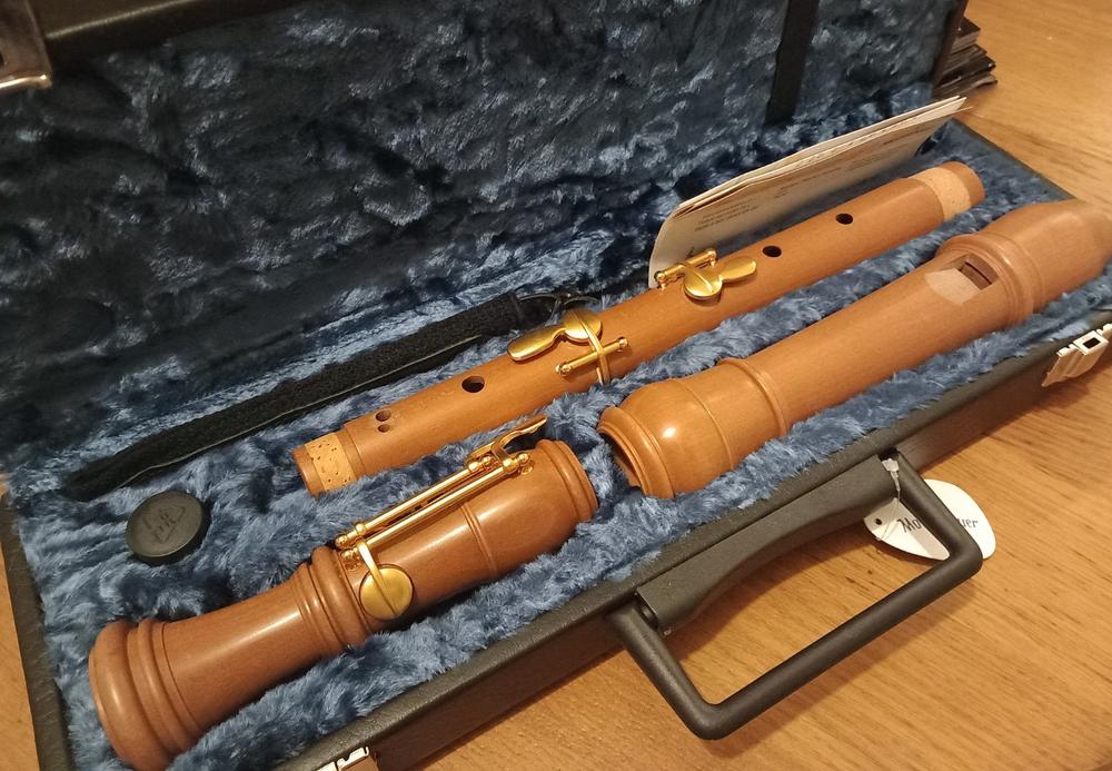 Mollenhauer Denner Comfort Tenor Recorder in Pearwood - Customer Photo From Lindsey Bowman