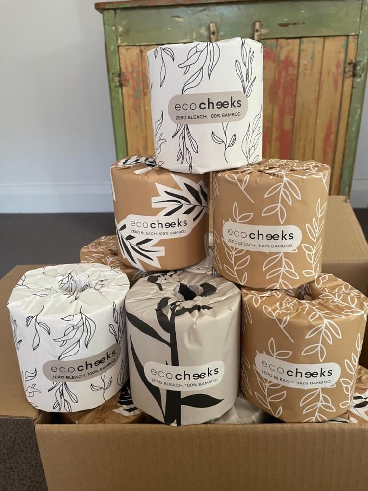 36 WRAPPED Rolls, Unbleached Bamboo Toilet Paper. - Customer Photo From Jo Lia