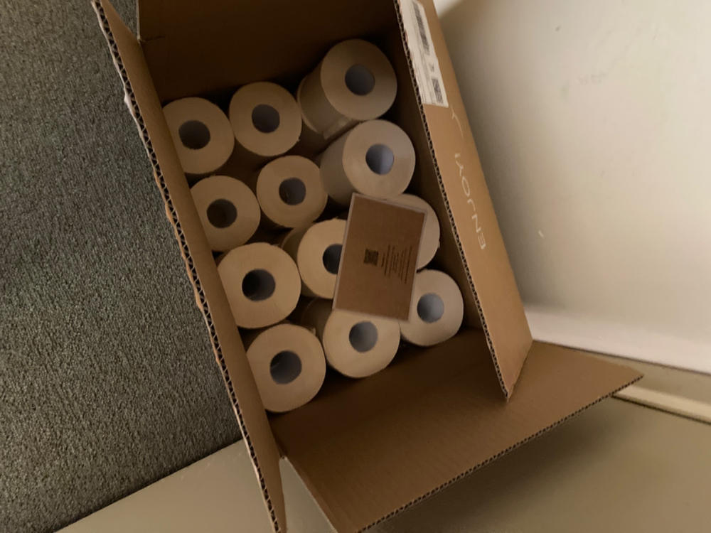 36 NAKED Rolls, Unbleached Bamboo Toilet Paper. - Customer Photo From Anonymous
