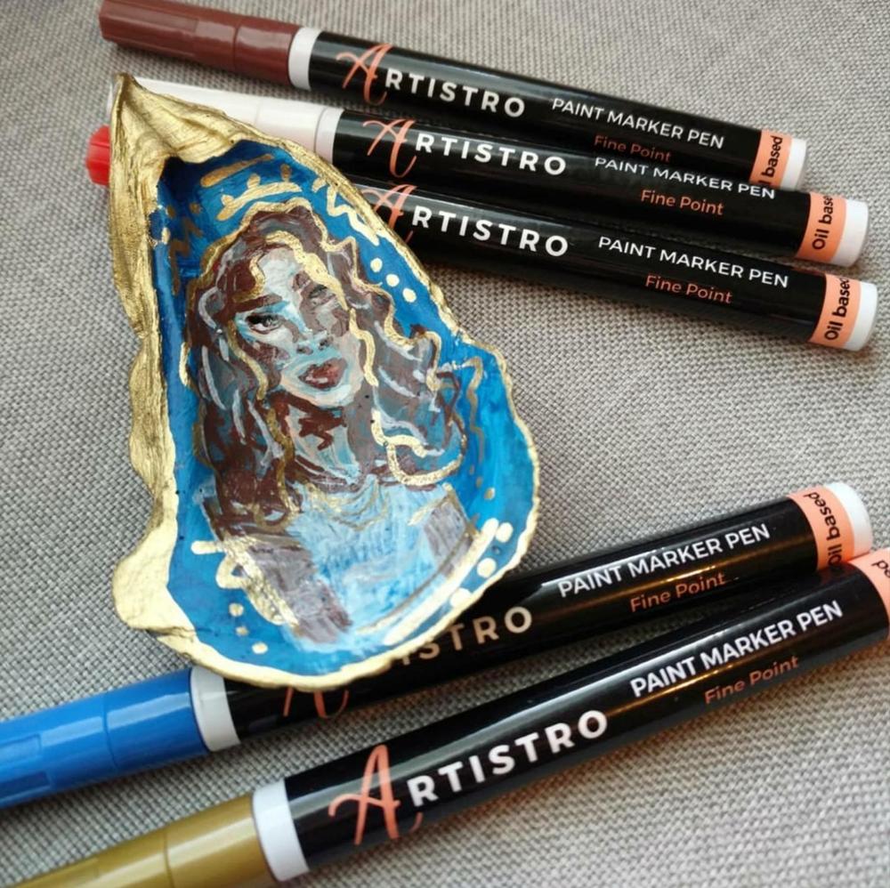Fine Tip Oil Based Paint Marker Pens - Set of 15 - Customer Photo From Tamara