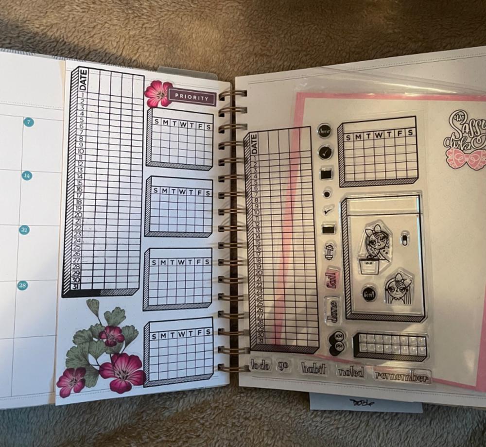 Undated Vertical Weekly Planner, Blue Skies - Customer Photo From Anonymous