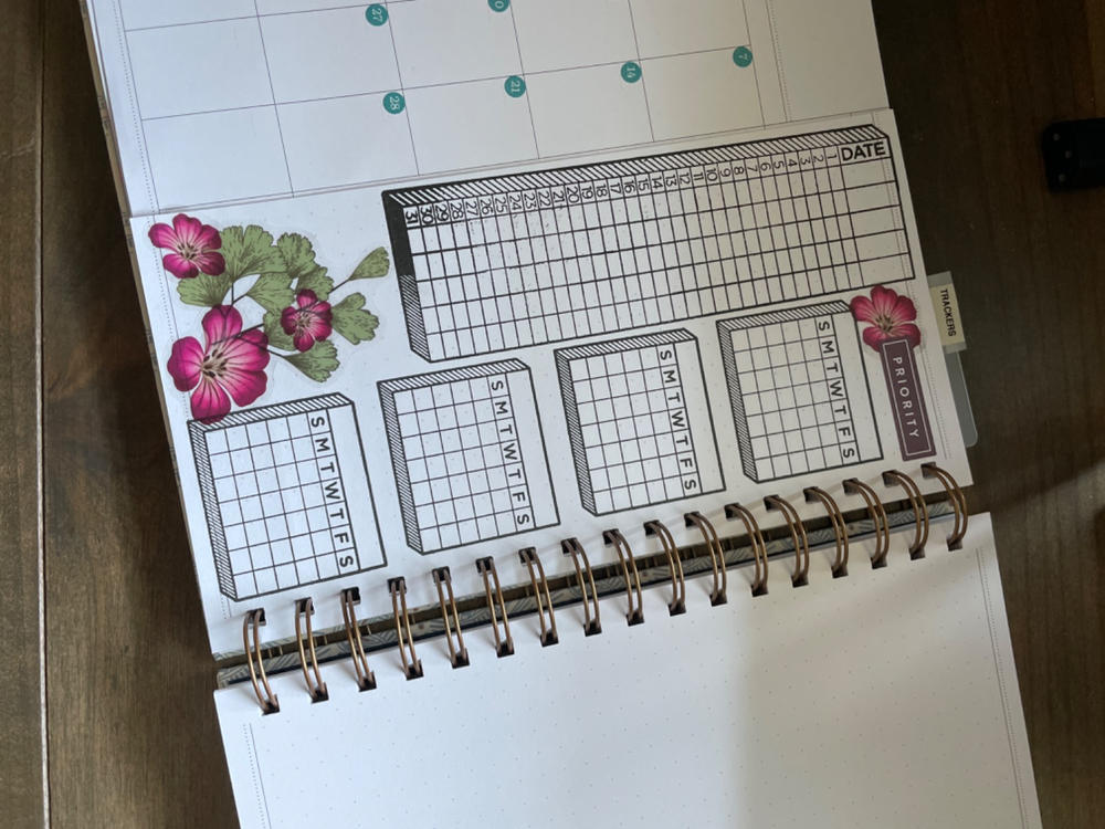 Undated Vertical Weekly Planner, Blue Skies - Customer Photo From Anonymous