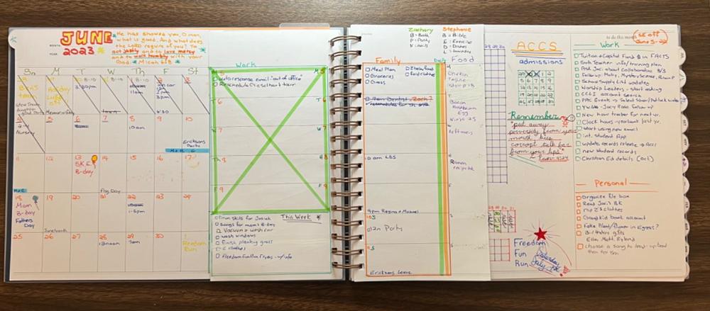 Undated Horizontal Weekly Planner, Echo - Customer Photo From Anonymous