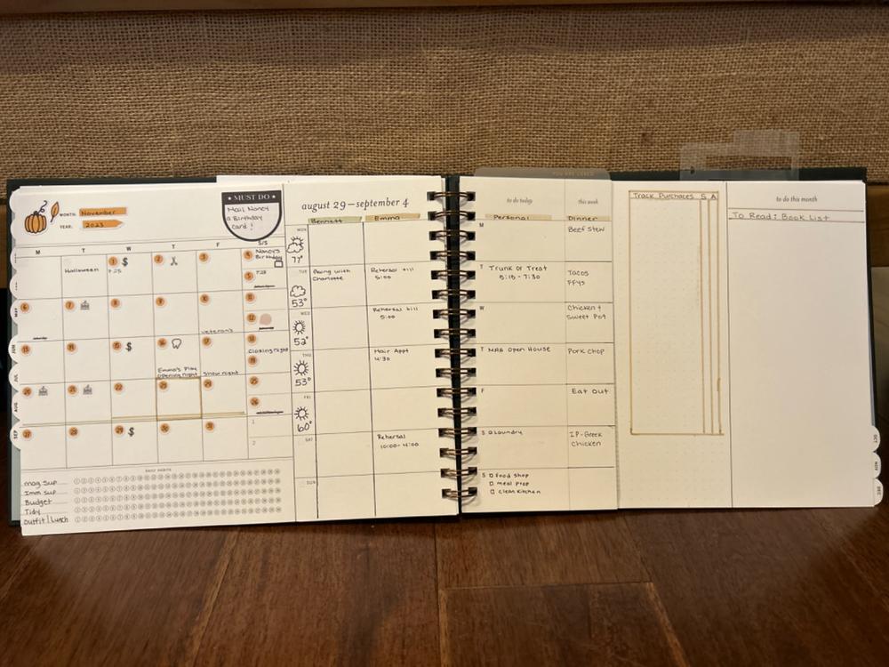 2024 Horizontal Weekly Planner, Strawberry Jam - Customer Photo From Amber Foster