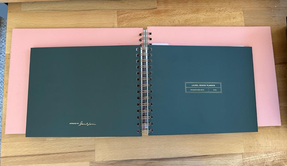 2024 MINI Horizontal Weekly Planner, Evergreen - Customer Photo From Rebecca Lucille Coutinho