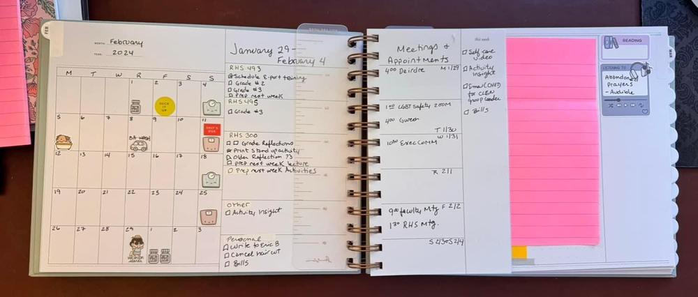 Undated MINI Horizontal Weekly Planner, Minty Fresh - Customer Photo From Anonymous