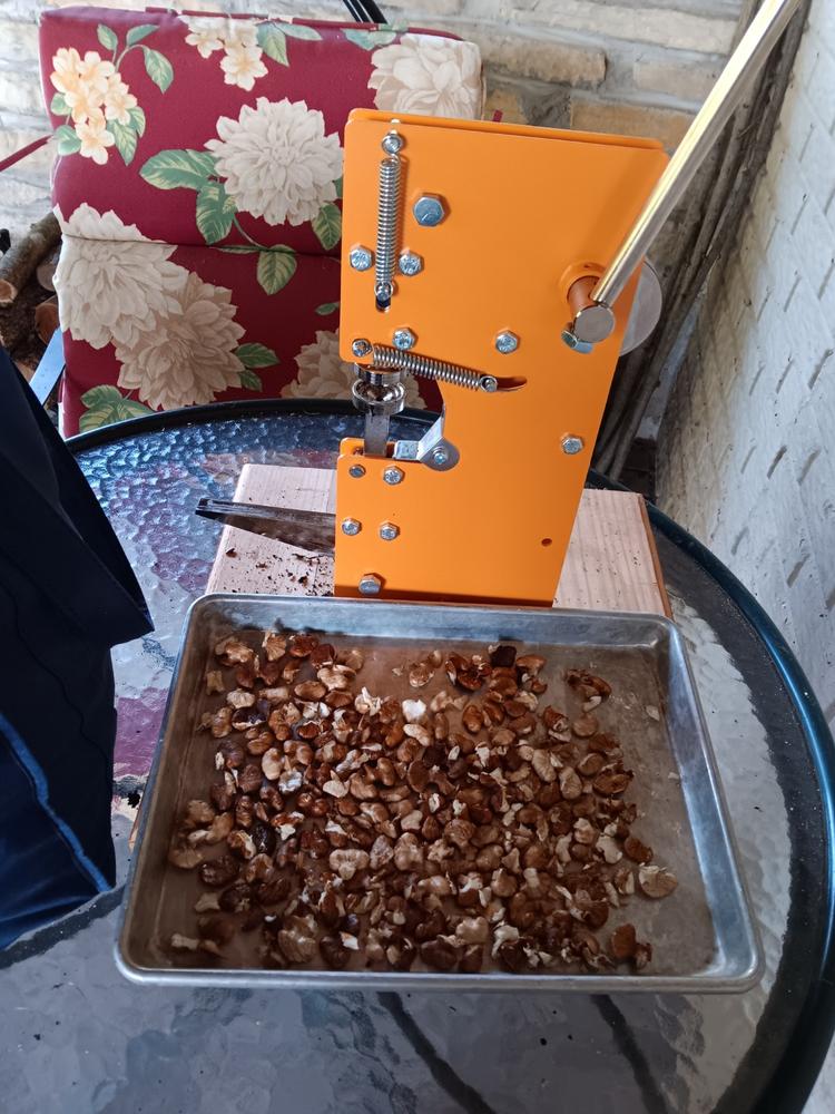 Black Walnut Nut Cracker - Proudly Built in Ozark Mountains - Customer Photo From Anonymous