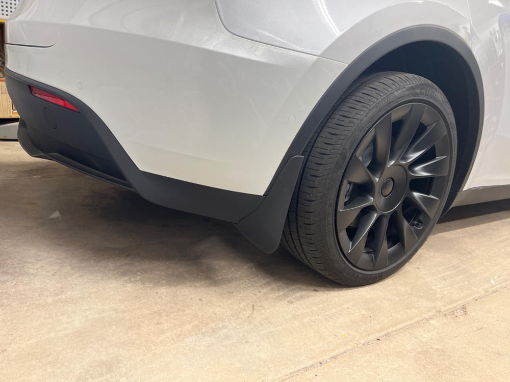 Kit de garde-boue avant et arrière OEM Tesla Model Y/3 - Garde-boue TPE  sans perçage (2021-2023)