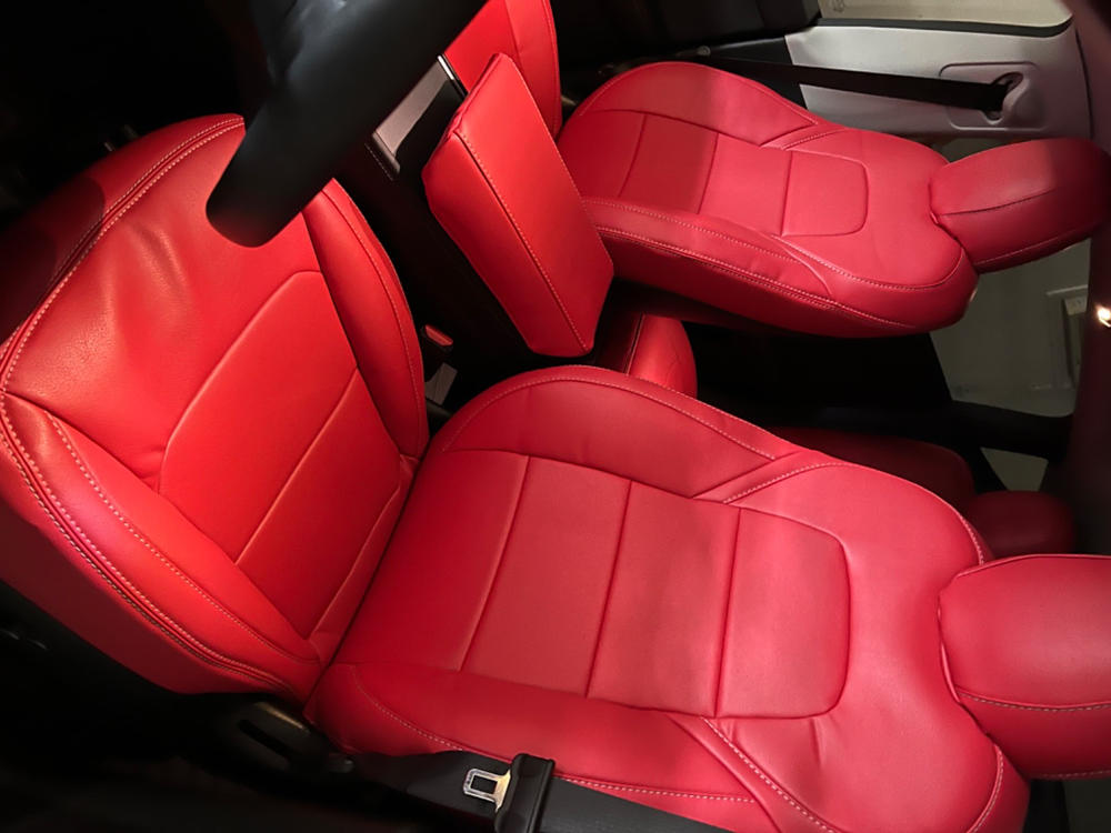 Tesla Model Y Vegan Leather Seat Covers - Luxury & Comfort - TESBROS