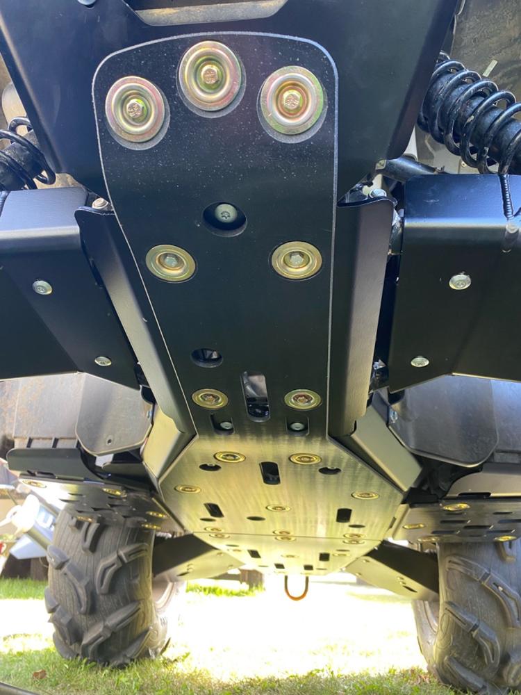 10Piece Complete Aluminum Skid Plate Set, Yamaha Grizzly 700