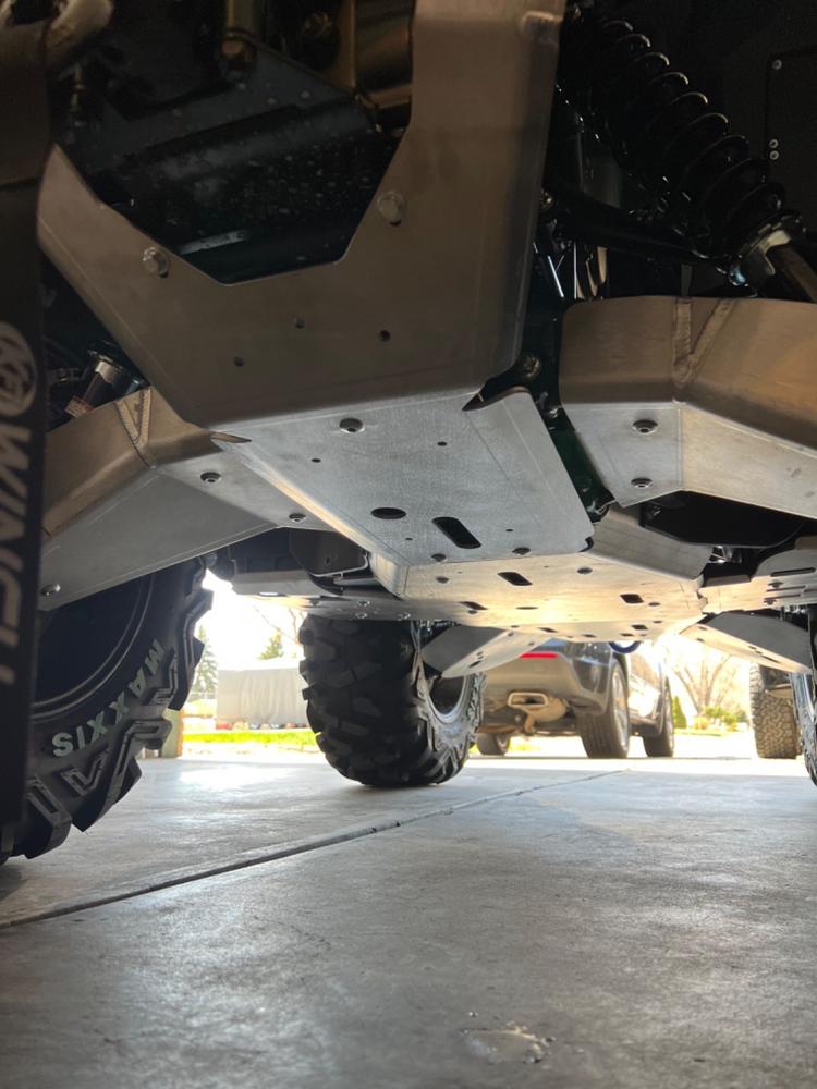 10Piece Complete Aluminum Skid Plate Set, Yamaha Grizzly 700