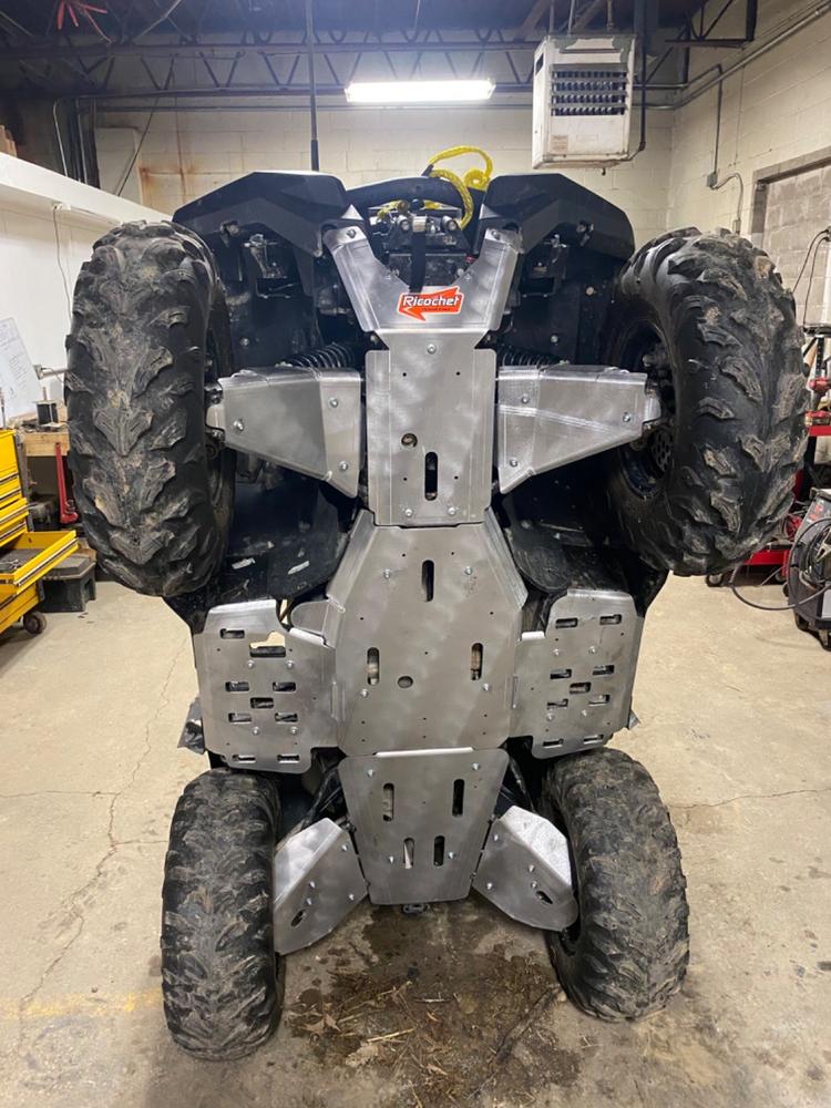 10Piece Complete Aluminum Skid Plate Set, Yamaha Grizzly 700