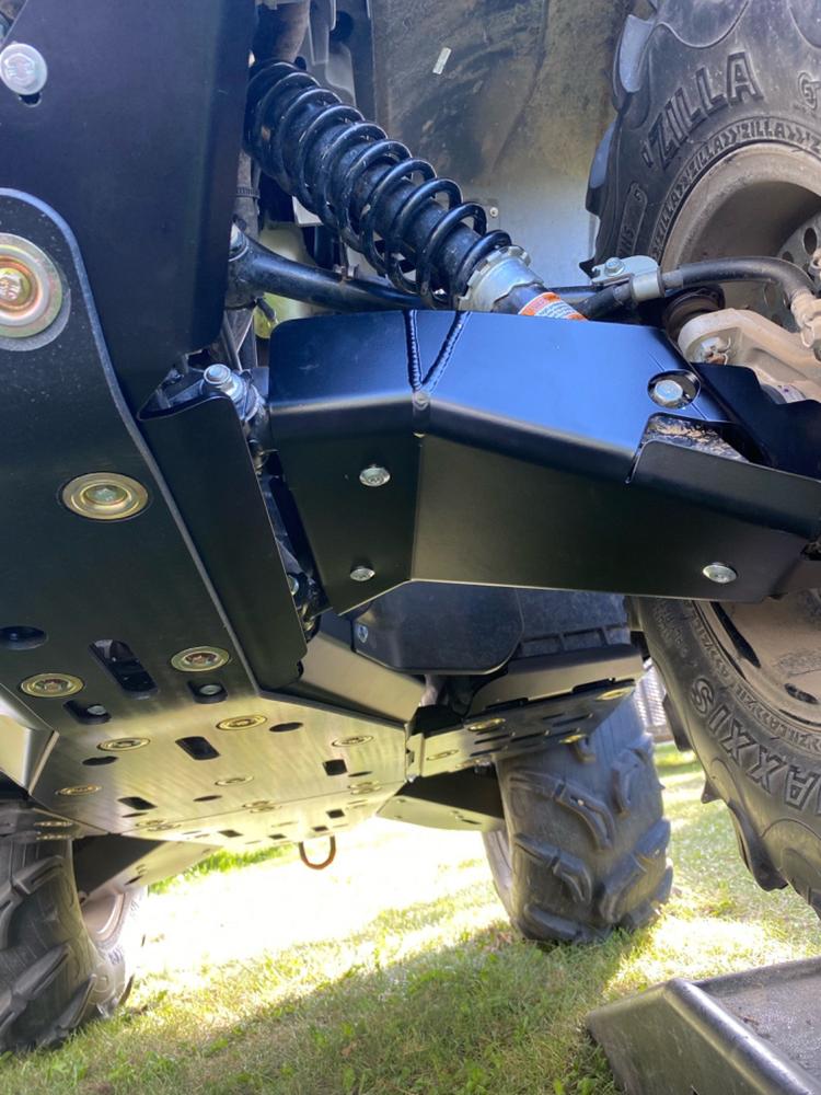 10Piece Complete Aluminum Skid Plate Set, Yamaha Grizzly 700