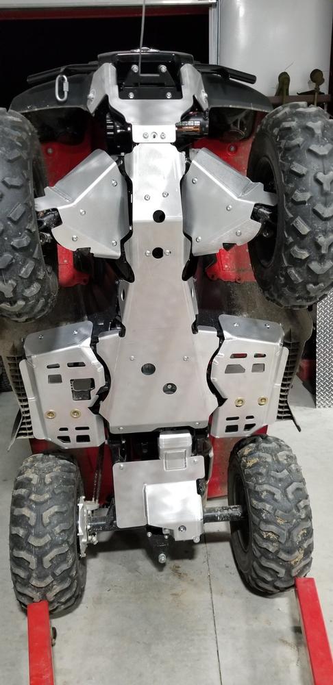 Complete Aluminum Skid Plate Set, Honda TRX420 Fourtrax Rancher