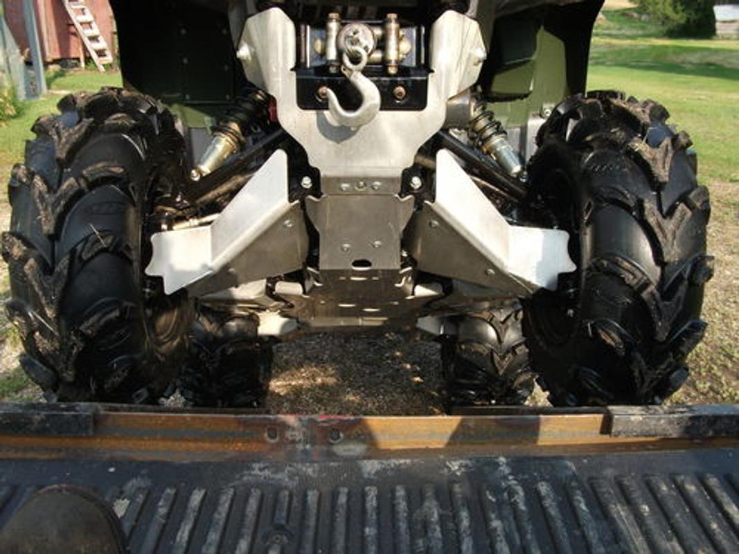 9Piece Complete Aluminum Skid Plate Set, Honda FourTrax Rubicon