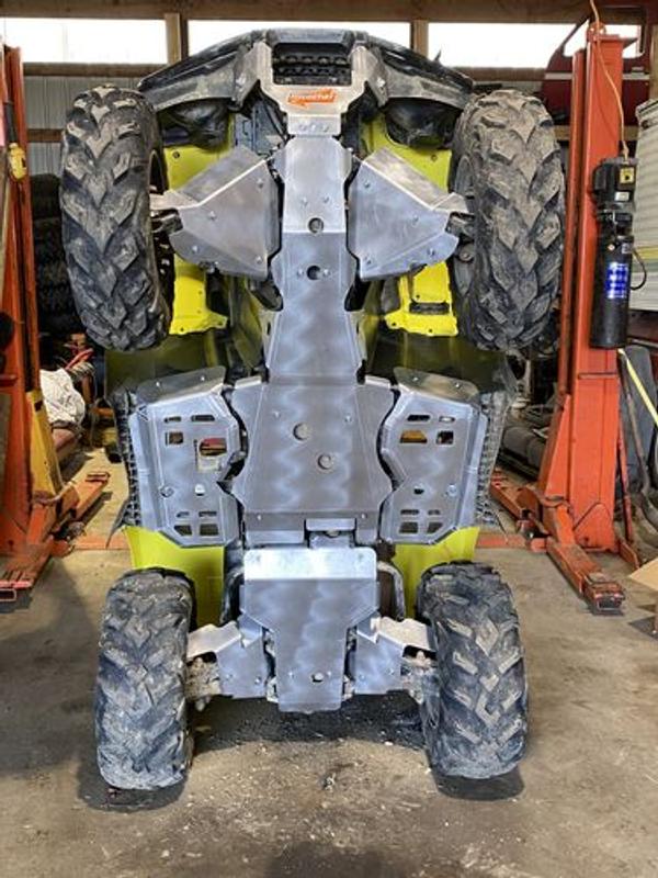 9Piece Complete Aluminum Skid Plate Set, Honda FourTrax Rubicon