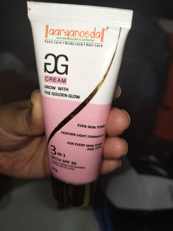 Aaryanveda GG Cream Grow with SPF 30- 30 gm - Customer Photo From Pallavi Kumari