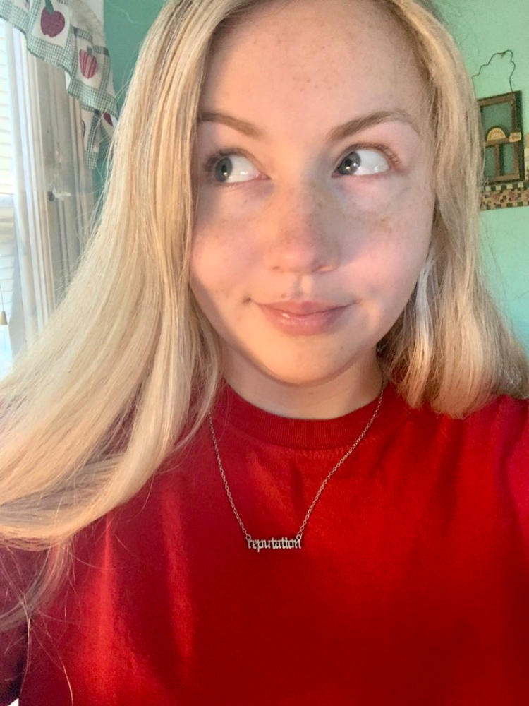 reputation Necklace - Customer Photo From Lindsey Engleman