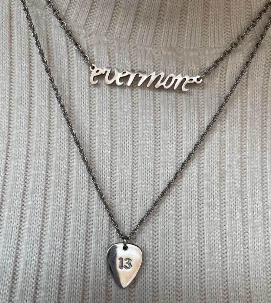 PREORDER 13 + TS Double-Sided Guitar Pick Necklace - Customer Photo From Alyssa Malecha