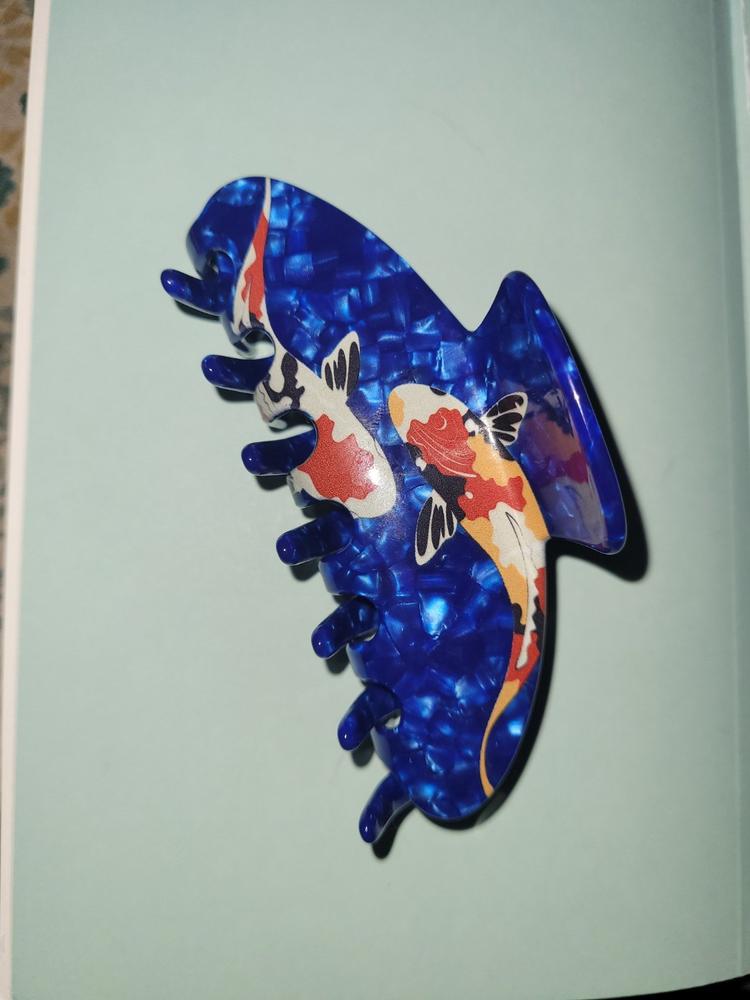 Koi Fish Claw Clip - Customer Photo From Susan Dasher