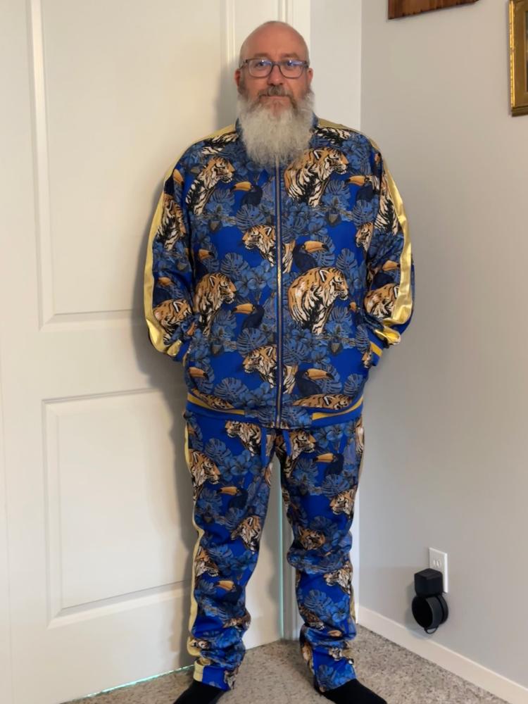 Royal Floral Tiger Track Suit
