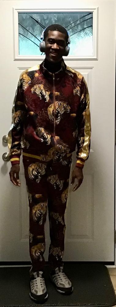 Royal Floral Tiger Track Suit - Customer Photo From Beth Rini