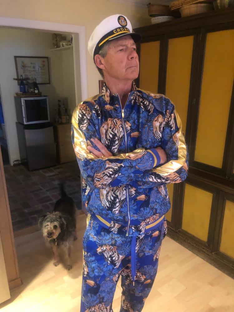 Royal Floral Tiger Track Suit - Customer Photo From Steve Herrin