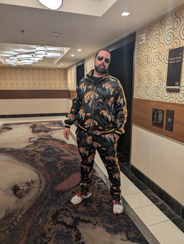 Royal Floral Tiger Track Suit