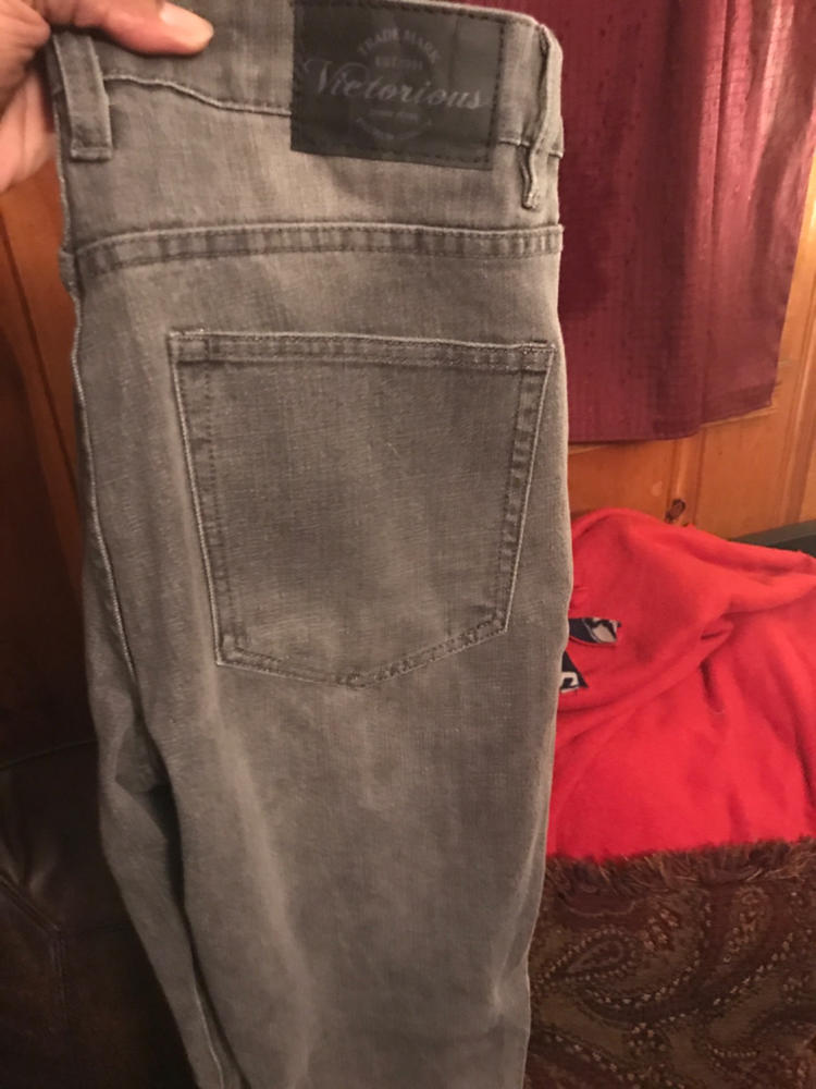 Premium Denim Skinny Fit Jeans DL1004 (Ash Grey) - B1D - Customer Photo From John Humphrey