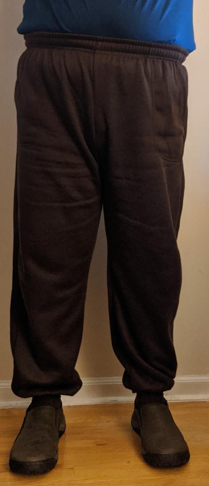 Basic Solid Color Fleece Sweatpants - Customer Photo From Bernard Litzinger