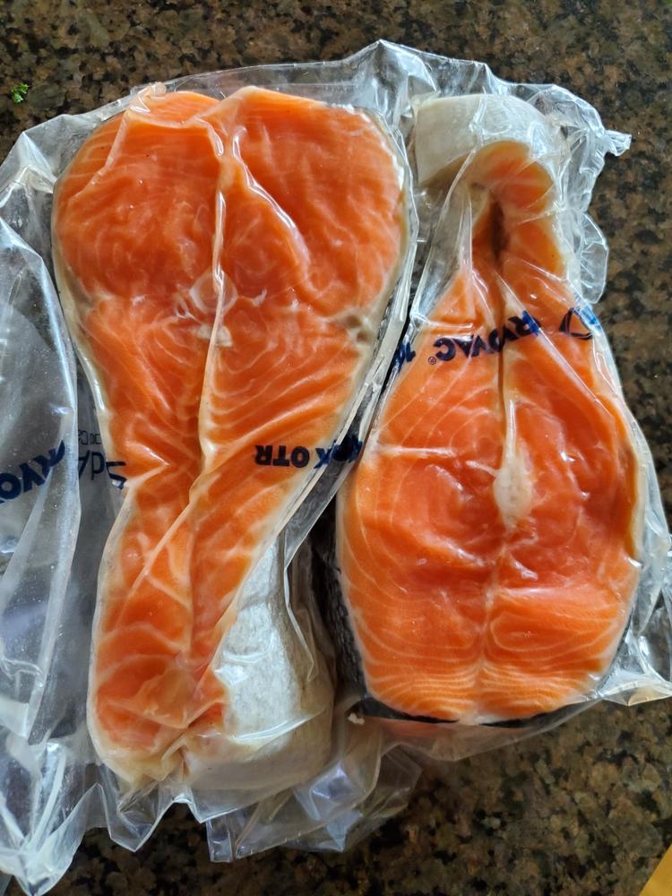 Fresh Northwest King Salmon Steaks - Customer Photo From Anatoly Prusak