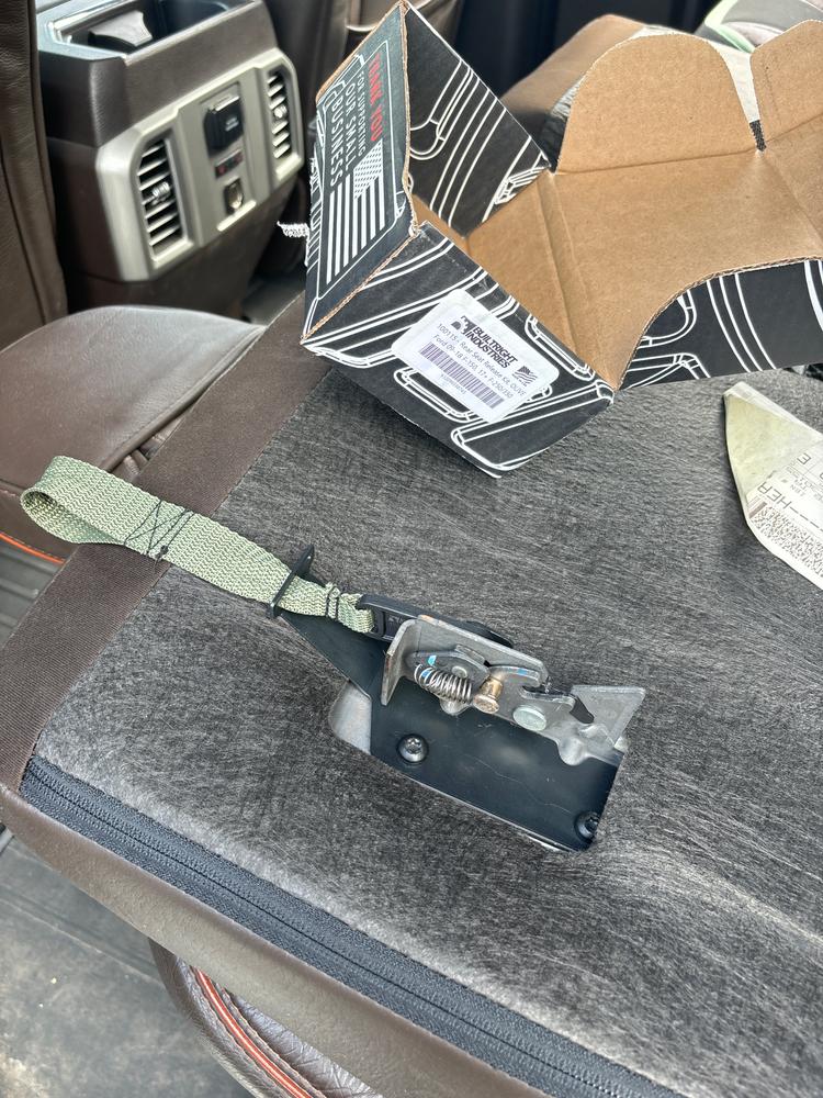 Rear Seat Release Kit - Olive | Ford F-Series - Customer Photo From Chris T