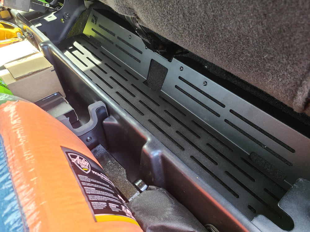 Under Seat Storage Panel | F-150 & Raptor (2015+), Super Duty(2017+) - Customer Photo From Jason Fisher