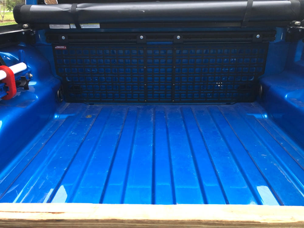 Bedside Rack System - Cab Wall Panel | Jeep Gladiator - (2020-2023) - Customer Photo From Anonymous