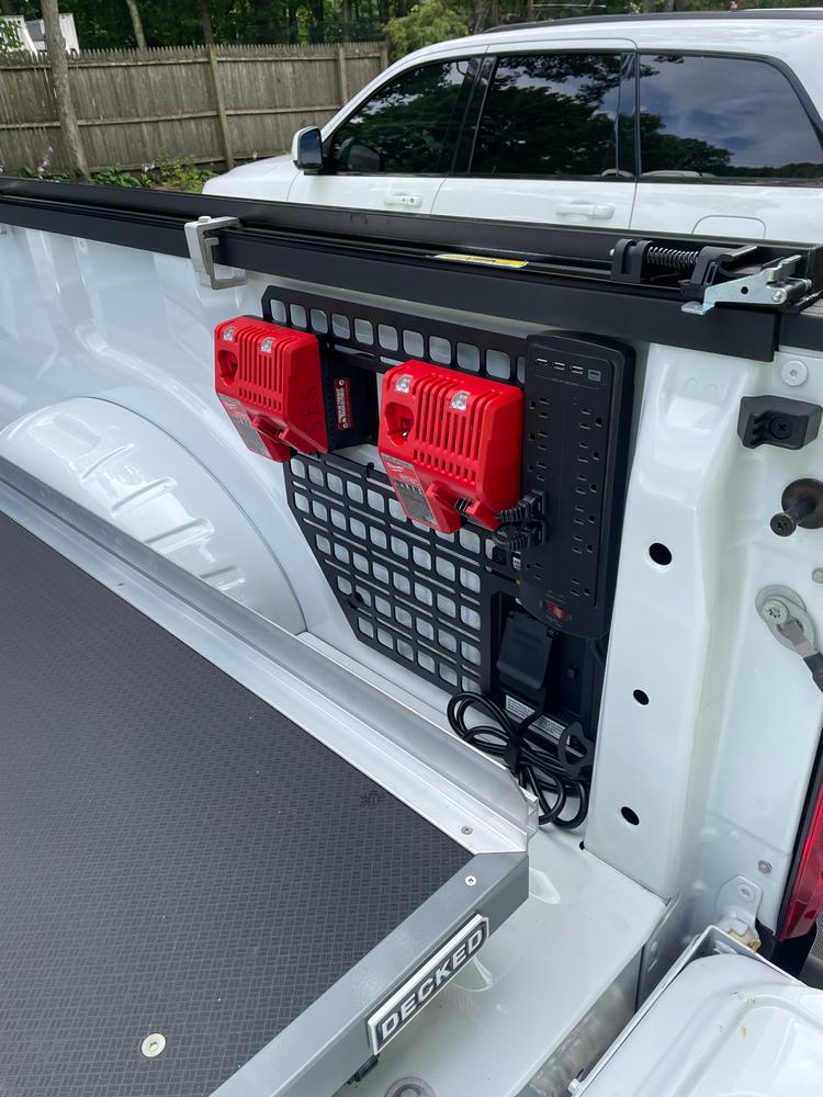 Bedside Rack System - Large Panel | Ford SuperDuty (2017-2024) - Customer Photo From Dave460