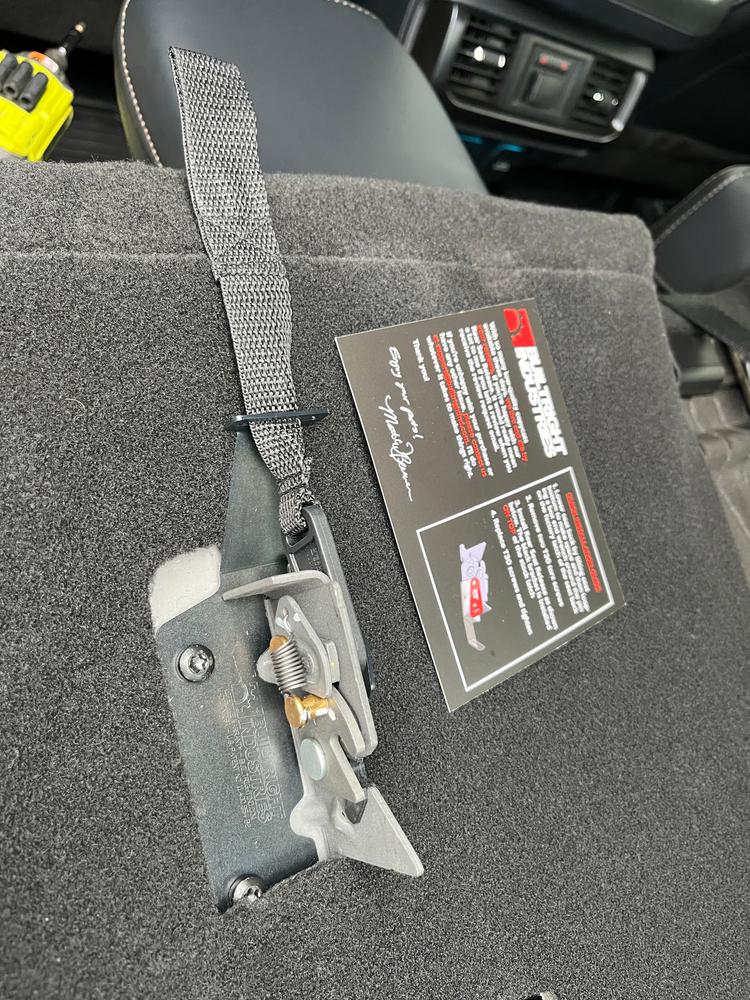 Rear Seat Release Kit - Black | Ford F-Series - Customer Photo From Ross