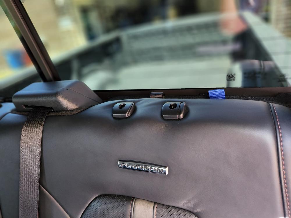 Rear Seat Release Kit - Blue | Ford F-Series - Customer Photo From James B