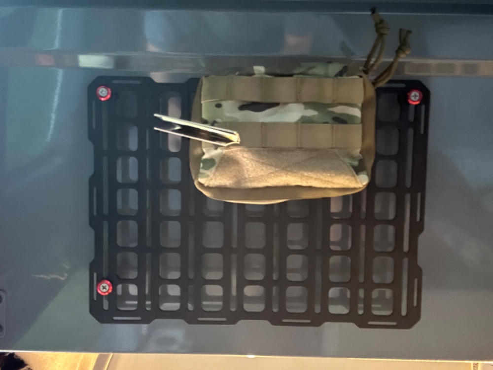 Tech Plate - 11.5 x 15.5" | Universal MOLLE Mounting Panel - Customer Photo From Anonymous