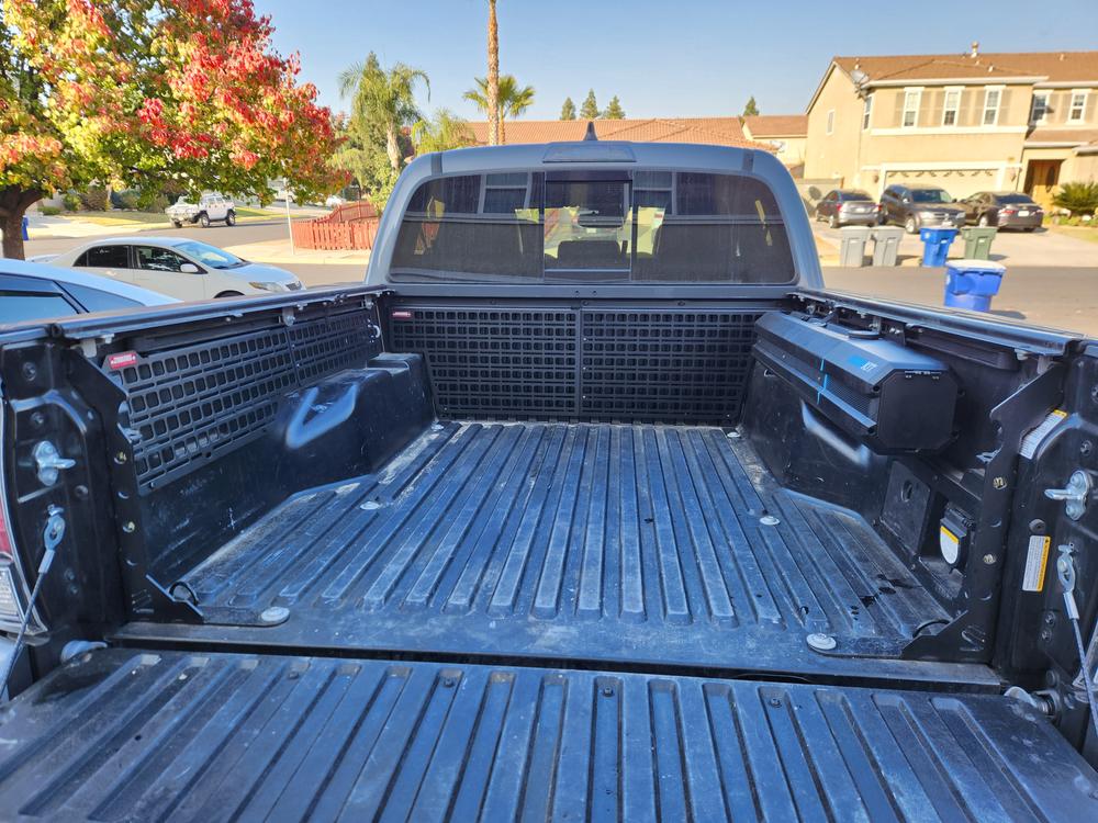 Bedside Rack System - Cab Wall Kit | Toyota Tacoma (2005-2021), Short Bed - Customer Photo From Richard