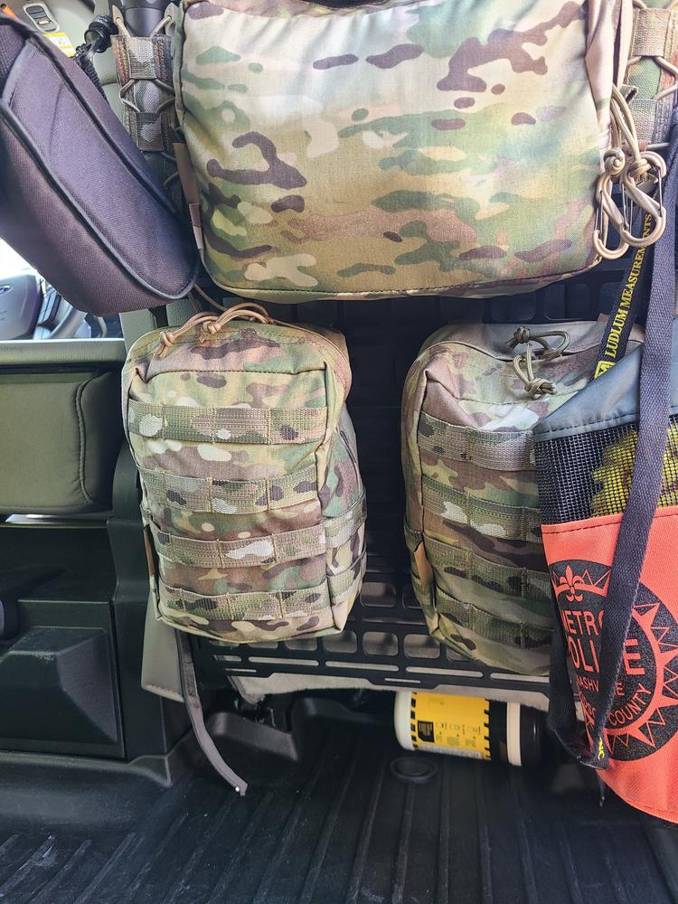 Seat Back Tech Plate MOLLE Kit - Ford F-150 & Raptor (2015-2023), SuperDuty (2017-2024), Ranger (2019+) - Customer Photo From Caleb Lawspn