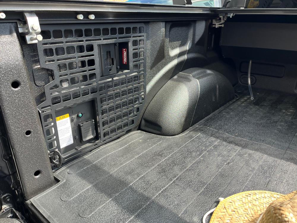 Bedside Rack System - Driver Rear Panel | Ford F-150 & Raptor (2021+) - Customer Photo From MadmanBlueBox