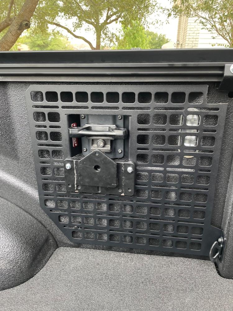 Bedside Rack System - Passenger Rear Panel | Ford F-150 & Raptor (2015-2024) - Customer Photo From Jared Caskey