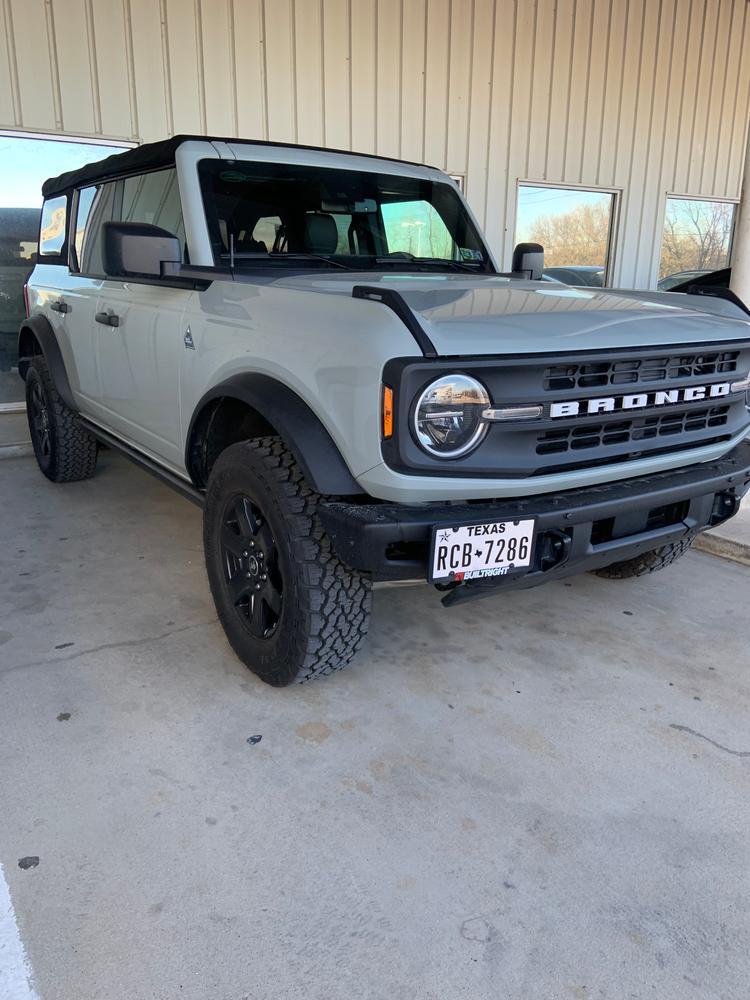 Bronco License Plate Mount | Ford Bronco (2021+) for Modular Steel Bumper - Customer Photo From Robert F.