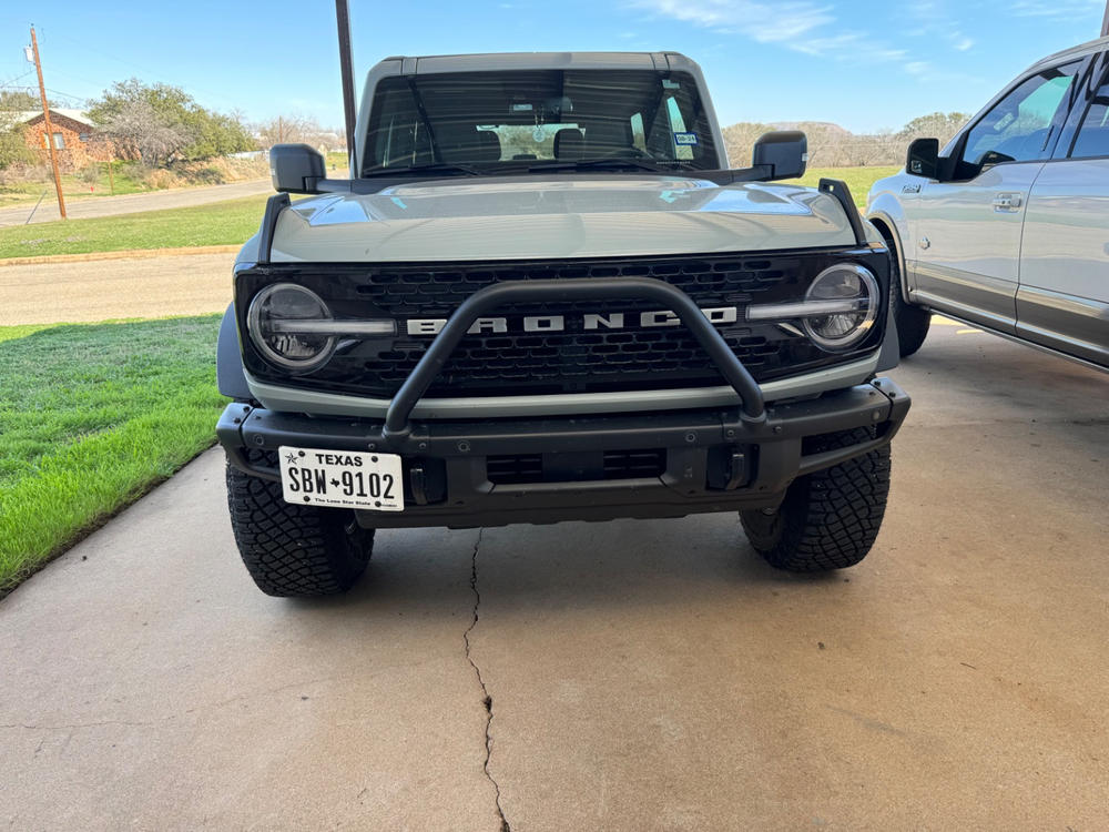 Bronco License Plate Mount | Ford Bronco (2021+) for Modular Steel Bumper - Customer Photo From Kenny Carroll