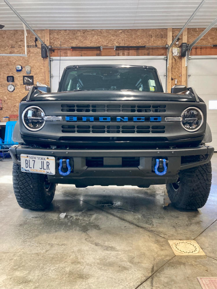 Bronco License Plate Mount | Ford Bronco (2021+) for Modular Steel Bumper - Customer Photo From Curry Jolicoeur