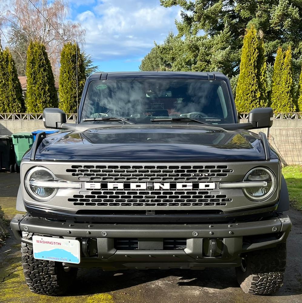 Bronco License Plate Mount | Ford Bronco (2021+) for Modular Steel Bumper - Customer Photo From VJ