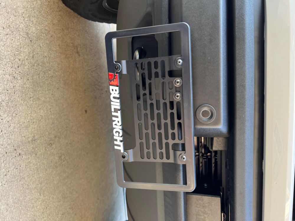 Bronco License Plate Mount | Ford Bronco (2021+) for Standard Plastic Bumper - Customer Photo From Anonymous