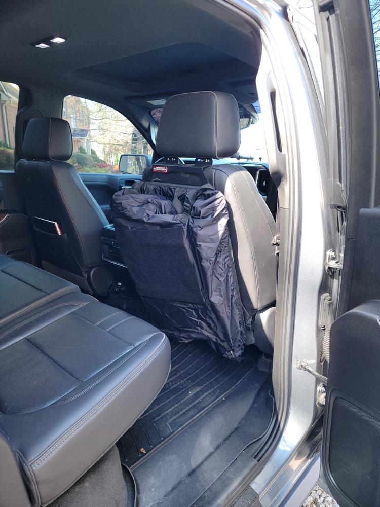 Seat Back Tech Plate MOLLE Kit | Chevrolet Silverado & GMC Sierra (2019+ 1500) - Customer Photo From C Skiles