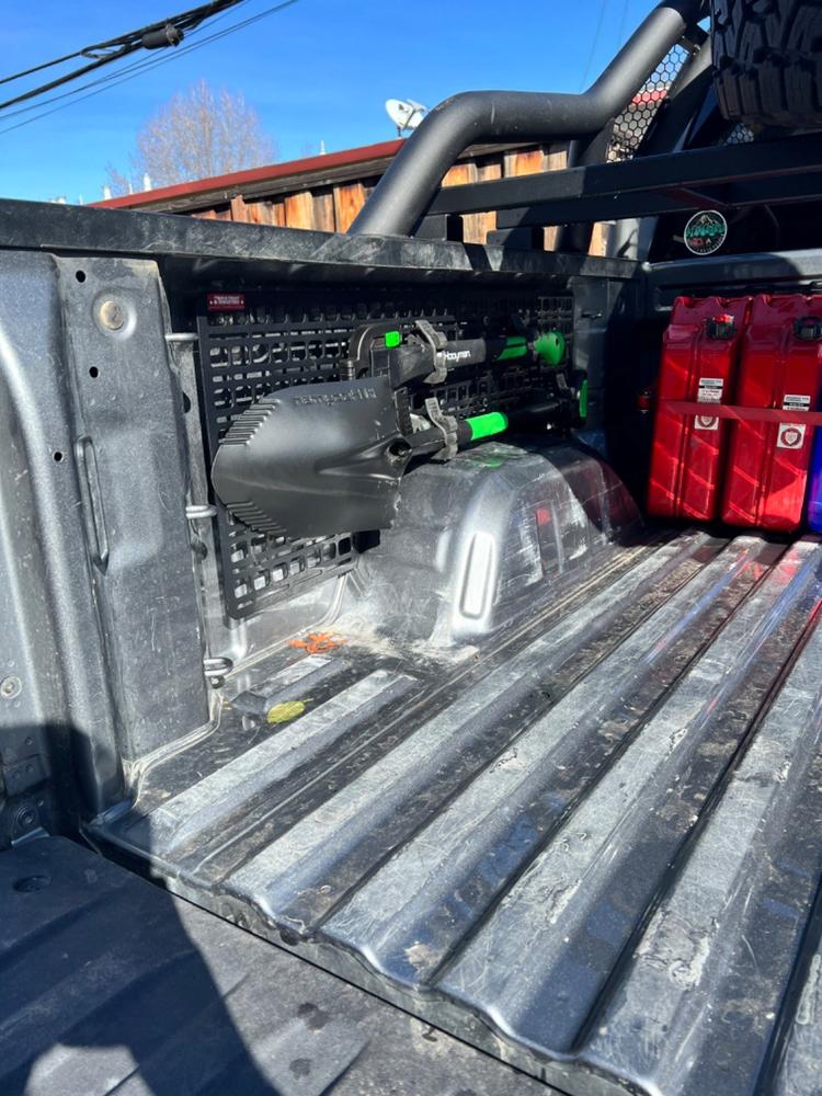 Bedside Rack System - Stage 1 Kit | Chevrolet Silverado & GMC Sierra, Short Bed (2019+) - Customer Photo From Jeremy Dyson